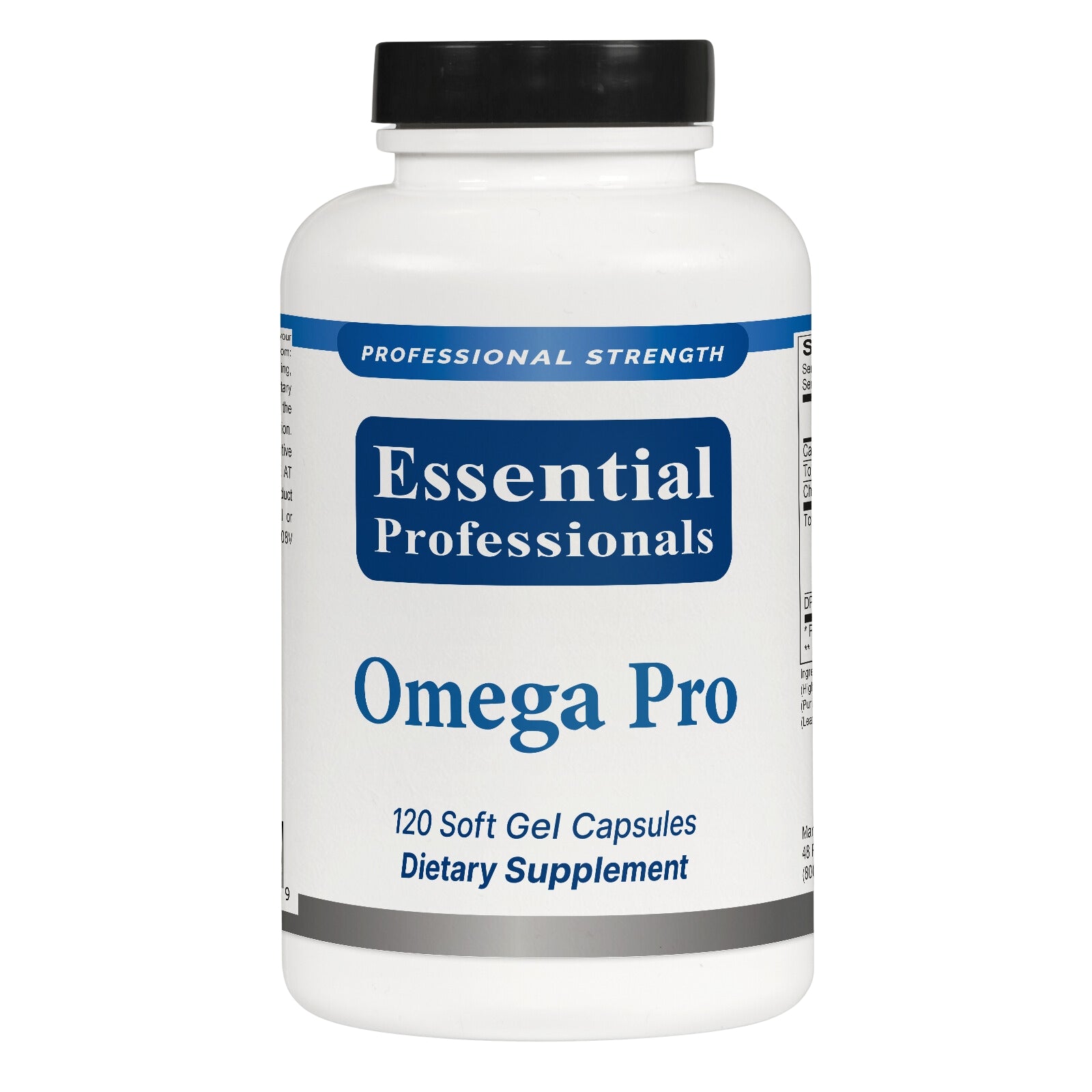 Essential Professionals, Omega Pro, 120 Softgels UPC 860012213559 | HiLife Vitamins